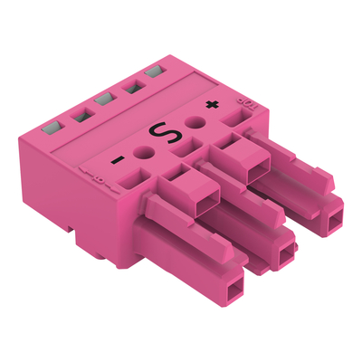 WAGO GmbH & Co. KG Buchse 3-polig Kod. B,pink 770-283/082-000