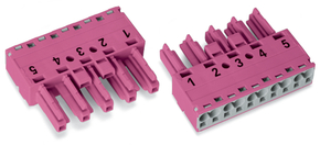 WAGO GmbH & Co. KG Buchse 5-polig Kod. B,pink 770-285