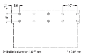WAGO GmbH & Co. KG Buchse für Leiterplatten abgew.,5-polig,blau 770-3105/011-000