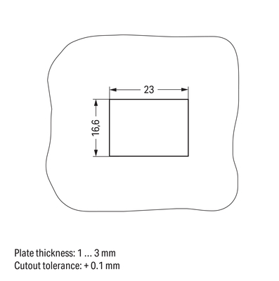 WAGO GmbH & Co. KG Snap-In-Rahmen 2-pol.,1,0 3,0mm,sw 770-317