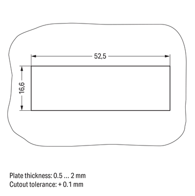 WAGO GmbH & Co. KG Snap-In-Rahmen 5-pol.,0,5 2,0mm,sw 770-321