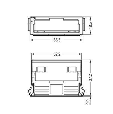 WAGO GmbH & Co. KG Snap-In-Rahmen 5-pol.,1,0 3,0mm,ws 770-340