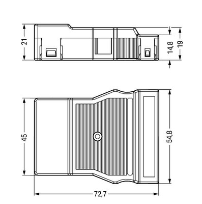WAGO GmbH & Co. KG Zugentlastungsgehäuse f. 1 Leitung,schwarz 770-505/021-000