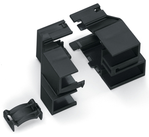 WAGO GmbH & Co. KG Zugentlastungsgehäuse Rastschelle,schwarz 770-507/047-000