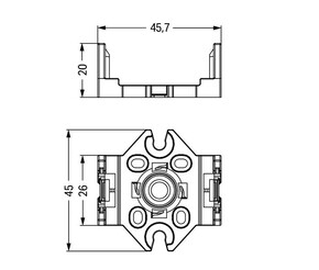 WAGO GmbH & Co. KG Montageplatte 4-polig 770-624