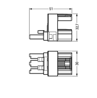 WAGO GmbH & Co. KG h-Verteiler 3-polig Kod. A,weiß 770-683
