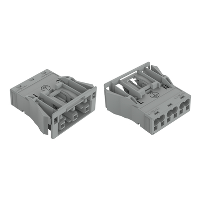 WAGO GmbH & Co. KG Snap-In-Buchse 3-polig,Kod. B,grau 770-743/060-000