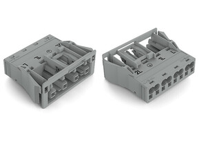 WAGO GmbH & Co. KG Snap-In-Buchse 4-polig,Kod. B,grau 770-744/064-000