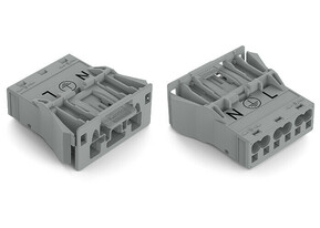WAGO GmbH & Co. KG Snap-In-Stecker 3-polig,Kod. B,grau 770-753/060-000