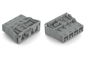 WAGO GmbH & Co. KG Snap-In-Stecker 4-polig,Kod. B,grau 770-754/060-000
