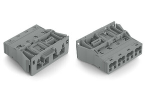 WAGO GmbH & Co. KG Snap-In-Stecker 4-polig,Kod. B,grau 770-754/064-000
