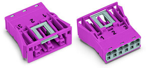 WAGO GmbH & Co. KG Snap-In-Buchse 3-polig,Kod. B,pink 770-783