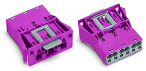 WAGO GmbH & Co. KG Snap-In-Stecker 3-polig,Kod. B,pink 770-793