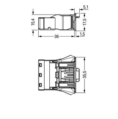 WAGO GmbH & Co. KG Snap-In-Stecker 3-polig,Kod. B,pink 770-793/081-000