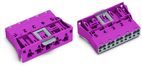 WAGO GmbH & Co. KG Snap-In-Stecker 5-polig,Kod. B,pink 770-795