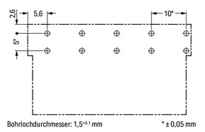WAGO GmbH & Co. KG Stecker für Leiterplatten 5-polig,schwarz 770-815/011-000