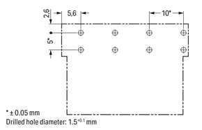 WAGO GmbH & Co. KG Stecker für Leiterplatten 4-polig,grau 770-854/011-000/060-