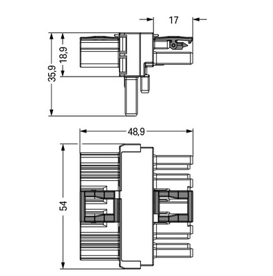 WAGO GmbH & Co. KG T-Verteiler 5-polig Kod. P,rot 770-921