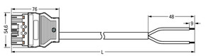 WAGO GmbH & Co. KG konfekt. Anschlussleitung Eca,Stecker 771-5001/164-000