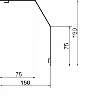 Tehalit Abdeckprofil RK 190 lgr