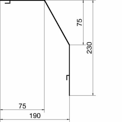 Tehalit Abdeckprofil RK 230 lgr