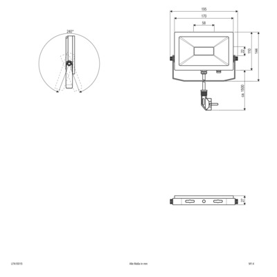 EVN Lichttechnik LED-Fluter IP65, 5700K 1200lm LFA1501S