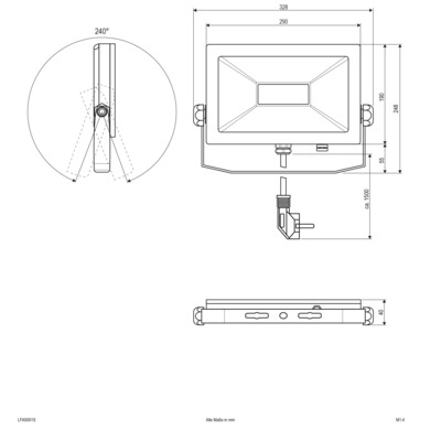 EVN Lichttechnik LED-Fluter IP65, 5700K 3700lm LFA5001S