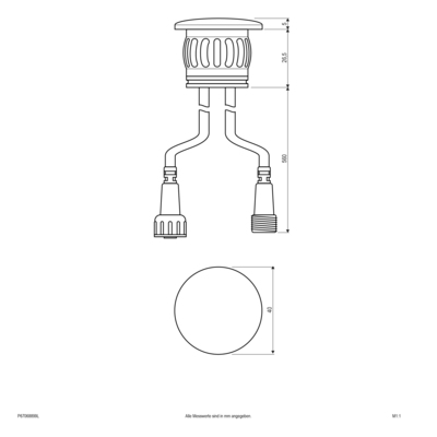 EVN Lichttechnik LED Bodenleuchte IP67 12V/DC RGB P67068899L