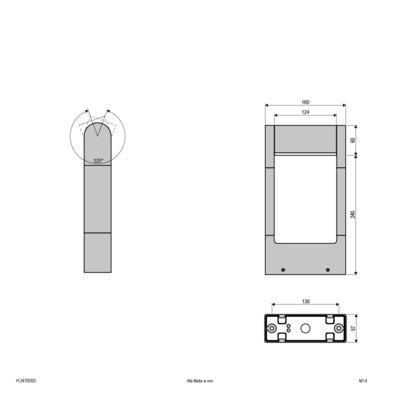 EVN Lichttechnik Wegeleuchte 3000K, IP54 230V PL54150302