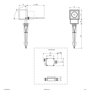 EVN Lichttechnik Gartenspot 512lm 200-240V 3000K PLCQ65091502