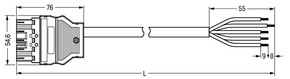 WAGO GmbH & Co. KG konfekt. Anschlussleitung Eca,Stecker 771-8985/206-103
