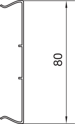 Tehalit Brüstungskanal Oberteil BR 70100/2 lgr