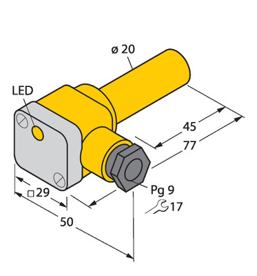 Turck Sensor induktiv NI10-K20SK-AZ3X