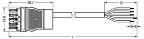 WAGO GmbH & Co. KG konfekt. Anschlussleitung Eca,Buchse 771-8995/118-601