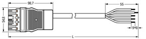 WAGO GmbH & Co. KG konfekt. Anschlussleitung Eca,Stecker 771-8995/218-401