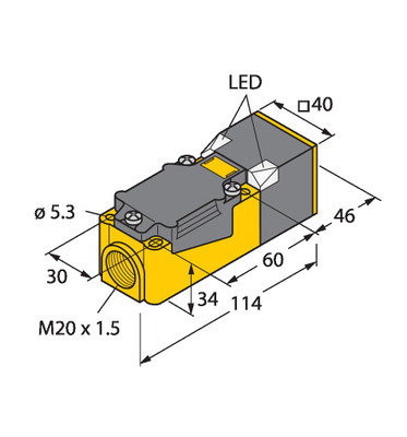 Turck Sensor induktiv NI35-CP40-FZ3X2
