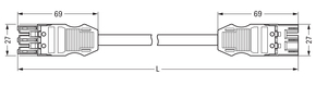 WAGO GmbH & Co. KG konfekt.Verbindungsleitung Eca,Buchse Stecker 771-9973/006-205
