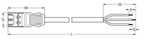 WAGO GmbH & Co. KG konfekt. Anschlussleitung Eca,Stecker 771-9973/206-201