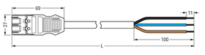 WAGO GmbH & Co. KG konfekt. Anschlussleitung Eca,Stecker 771-9973/216-204