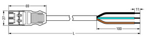 WAGO GmbH & Co. KG konfekt. Anschlussleitung Eca,Stecker 771-9973/216-304