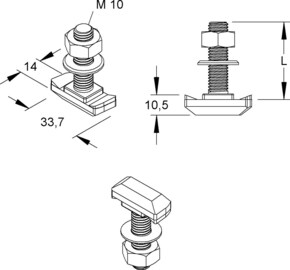 Niedax Hakenkopfschrauben HK 510/80 F