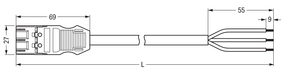 WAGO GmbH & Co. KG konfekt. Anschlussleitung Eca,Stecker 771-9993/205-303