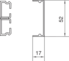 Tehalit Türumfahrungskanal 17x52 SL 17052 cws