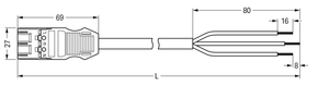 WAGO GmbH & Co. KG konfekt. Anschlussleitung Eca,Stecker 771-9993/3206-301
