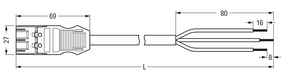 WAGO GmbH & Co. KG konfekt. Anschlussleitung Eca,Stecker 771-9993/3207-101