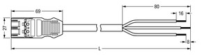 WAGO GmbH & Co. KG konfekt. Anschlussleitung Eca,Stecker 771-9993/3216-301