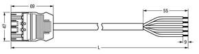 WAGO GmbH & Co. KG konfekt. Anschlussleitung Eca,Stecker 771-9995/206-103