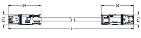 WAGO GmbH & Co. KG konfekt.Verbindungsleitung Eca,Buchse Stecker 774-9973/006-305