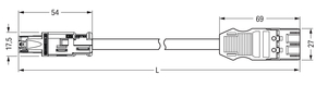WAGO GmbH & Co. KG konfekt. Übergangsleitung Eca,Buchse/Stecker 774-9973/1506-105