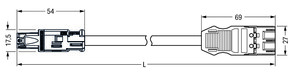 WAGO GmbH & Co. KG konfekt. Übergangsleitung Eca,Buchse/Stecker 774-9973/1506-605